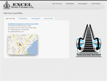 Tablet Screenshot of excelelevator.com